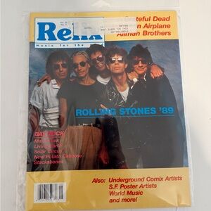 Relix- Rolling Stones '89 Magazine Cover